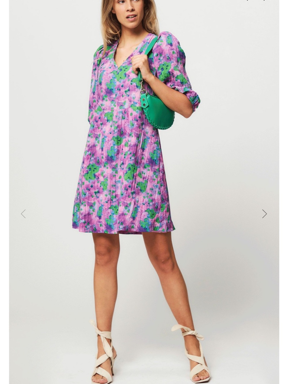 Dante 6 Floral V‑Neck Short Dress